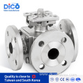 Electrically Driven Hg20592 Three Way Flange Ball Valve